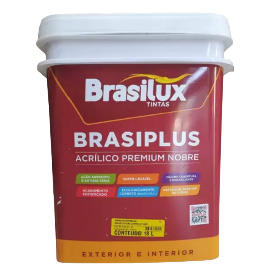 Imagem de Brasiplus Acril Fosca Premium - Branco Neve - 18Litros