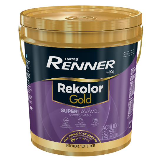 Imagem de Renner Rekolor Gold - Semi/Acetinado Branco/Média - 16,2Litros